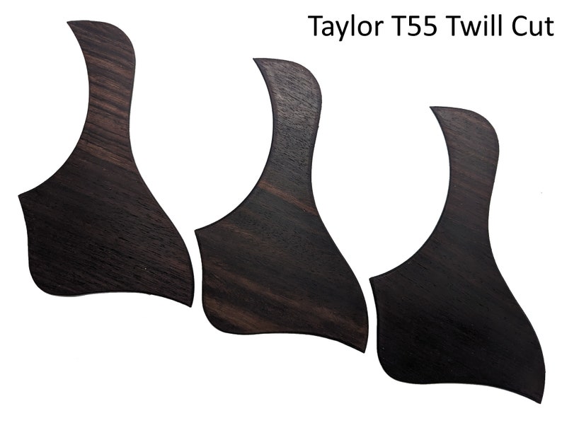 Taylor Twill Cut Solid Rosewood Pickguards NEW VERSION image 5