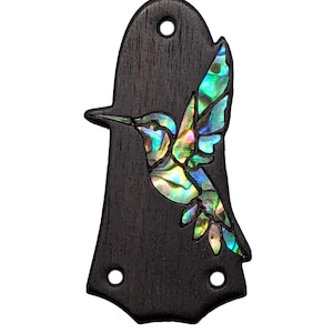 Truss Rod Cover Fits Taylor Guitar Rosewood with Abalone Hummingbird Handcrafted Truss Rod Cover Guitar Parts Guitar Accessories