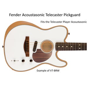 Acoustasonic Telecaster (Player) Pickguard | Solid Wood | Custom Guitar Part image 1