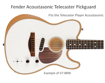 Fender Acoustasonic Telecaster Player Solid Wood Pickguard Custom Upgrade