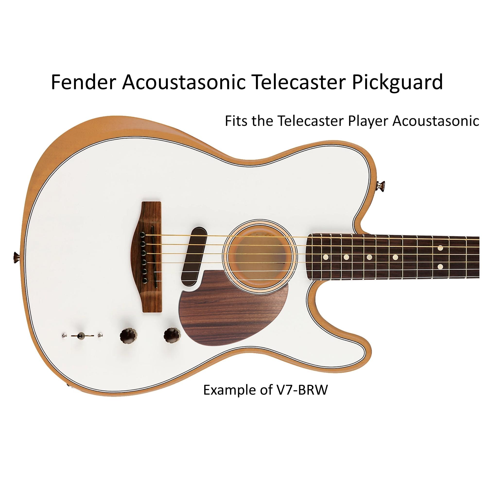 Fender Acoustasonic Telecaster Player Solid Wood Pickguard Custom