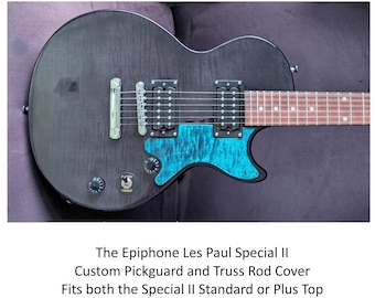 Custom Pickguard Epiphone Les Paul LP Special II | Matching Truss Rod Cover | Handcrafted Wood