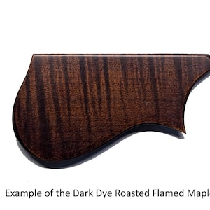 Mandolin Pickguard for Gibson F5/F9 – Handcrafted Roasted Flamed Maple, Durable & Stylish Accessory