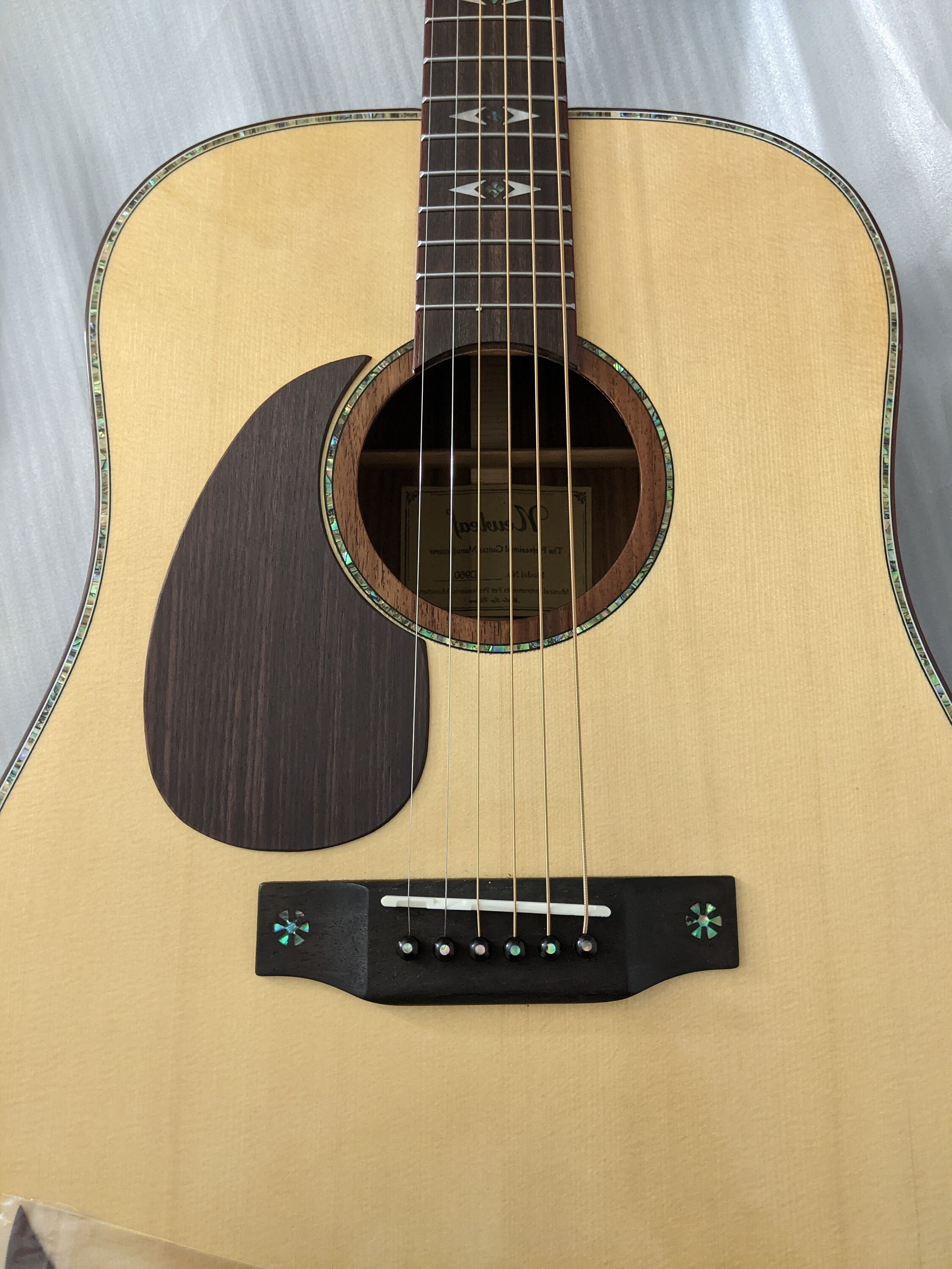 Lefty Acoustic Guitar Pickguards Solid Rosewood Teardrop or Etsy