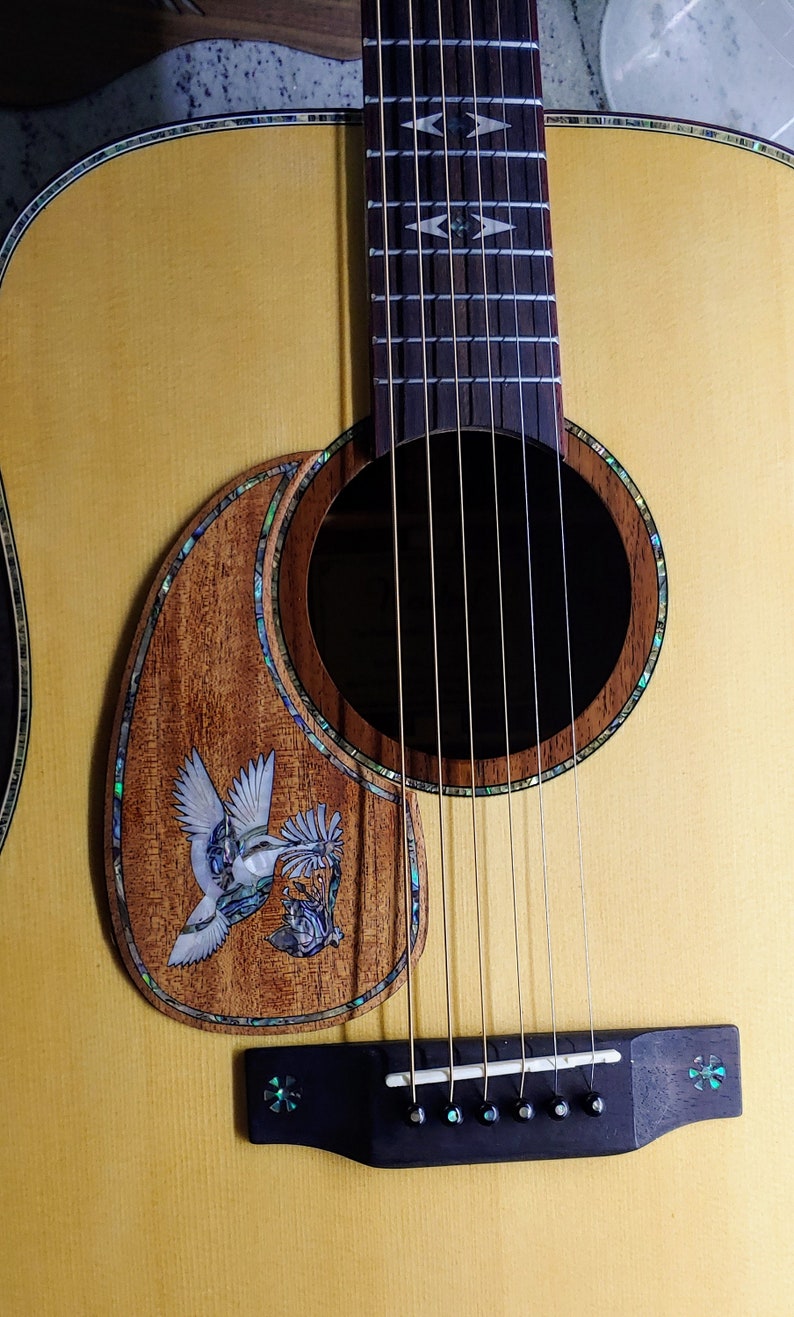 LeftHandPremium Acoustic Guitar Pickguards w/Abalone & Etsy