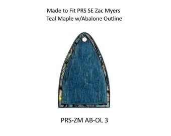 Truss Rod Covers for PRS Guitars | Abalone Outline Inlay | Flamed Maple Ebony Rosewood Koa