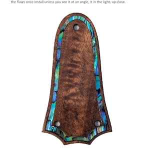 Truss Rod Cover Fits Taylor Guitars Custom Koa Truss Rod Covers abalone Inlay Outline Guitar Parts Guitar Accessories