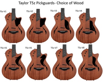 NEW-Taylor T5-Z Custom Pickguard- Choice of Wood and Design