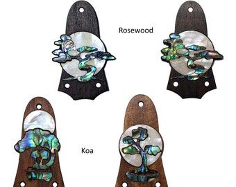 Truss Rod Cover for Taylor w/Abalone or Mother of Pearl Bonsai Moon Inlay