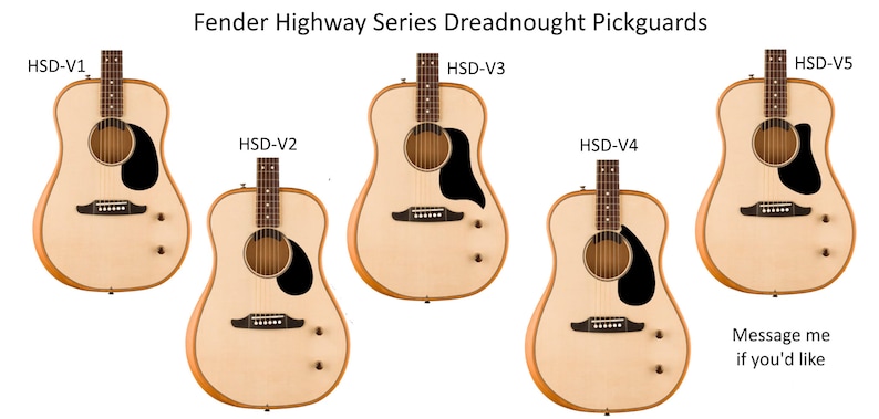 Fender Highway Series Dreadnought Guitar Pickguards image 1