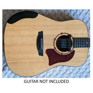 Handmade Solid Wood Wide Guitar Armrest for Protection and Style, Acoustic Guitar Accessories