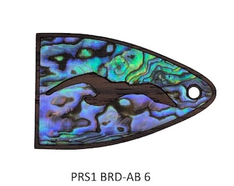 Fits PRS Guitar - Truss Rod Cover: Bird Design Abalone or White Mother of Pearl