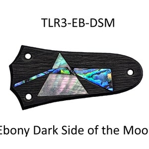Truss Rod Cover Fits Taylor Guitars Rosewood or Ebony Dark Side of the Moon Design Custom Truss Rod Cover Guitar Accessories Guitar Parts
