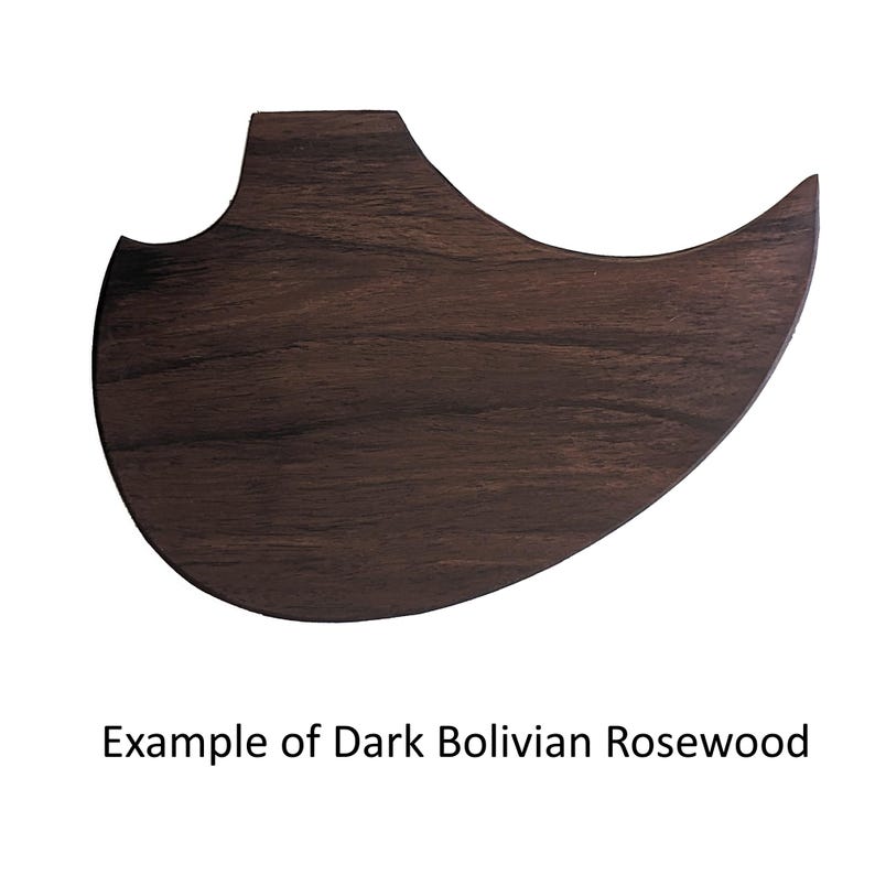 Acoustasonic Telecaster (Player) Pickguard | Solid Wood | Custom Guitar Part V7-DBRW