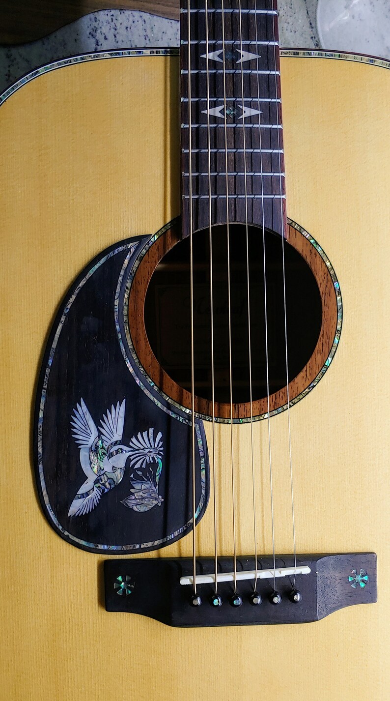 LeftHandPremium Acoustic Guitar Pickguards w/Abalone & Etsy