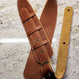 Guitar Straps Full Grain Leather Choice of Size & Color Guitar Accessories Guitar Parts