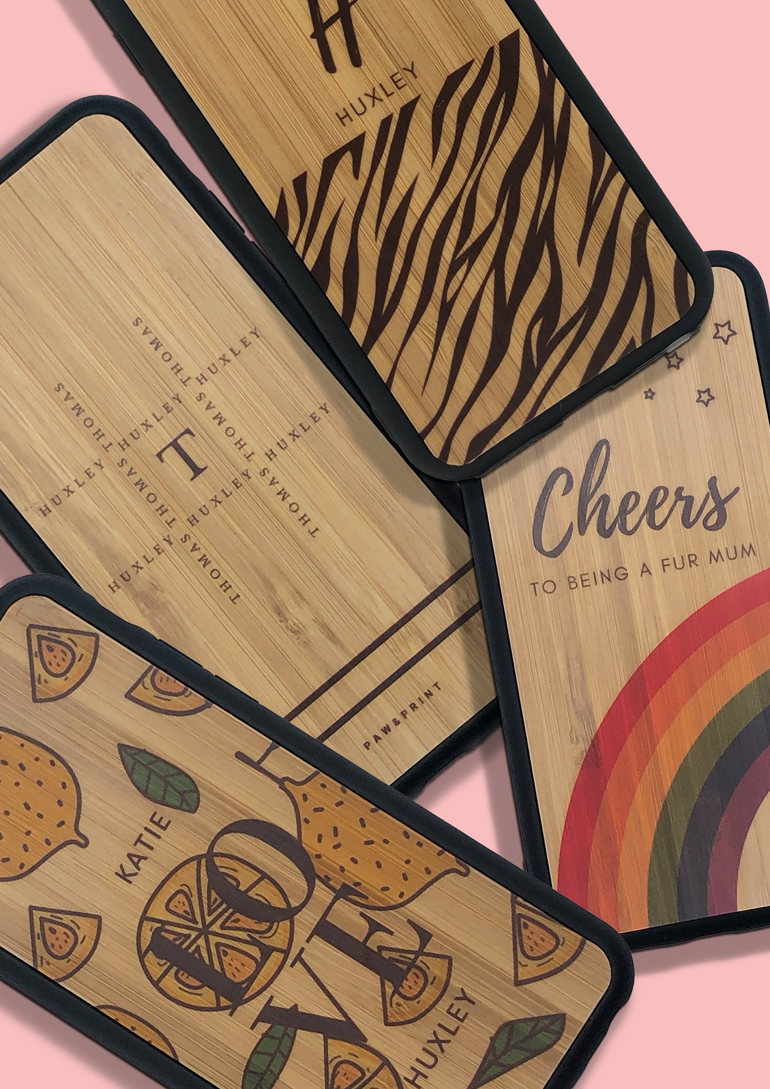 Personalised Bamboo Phone Case Etsy