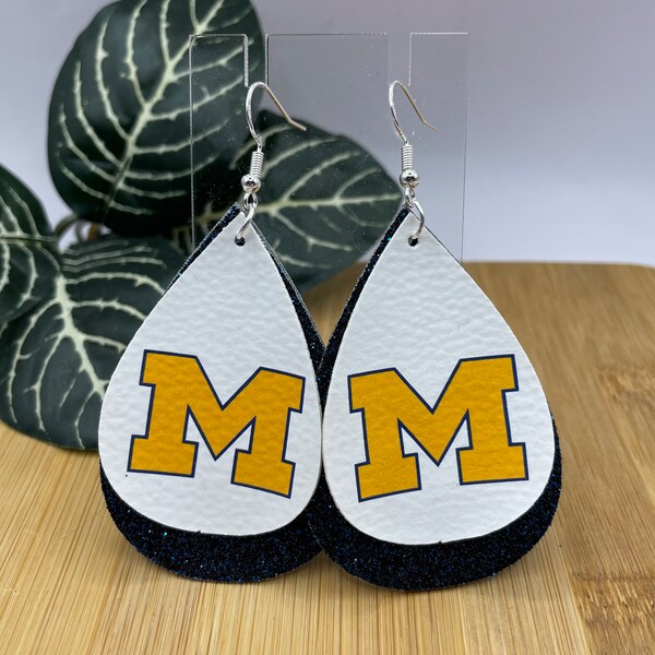 Michigan_Faux Leather Earrings