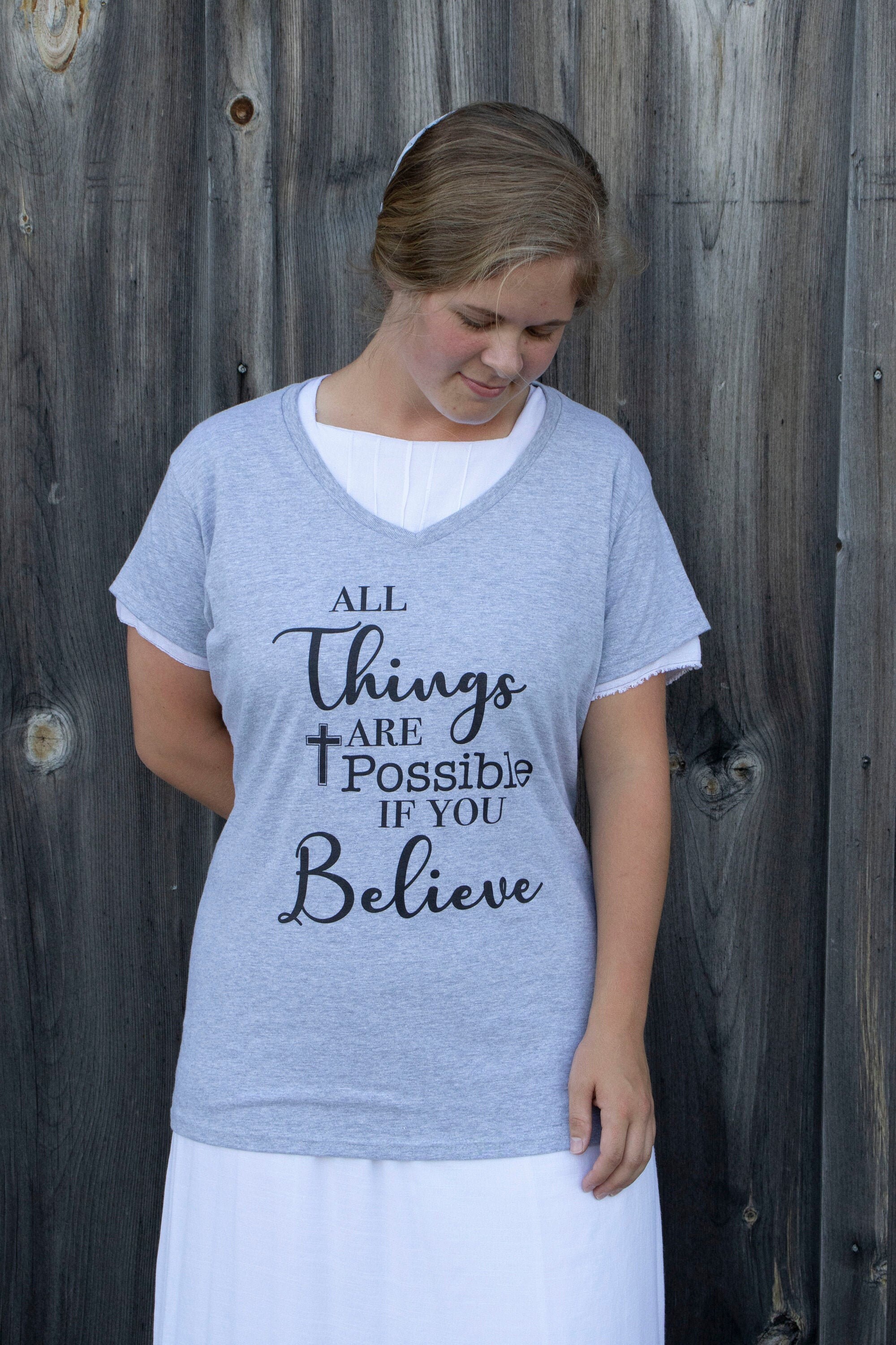 Christian Apparel Christian Clothing Women's V Neck Tee Etsy