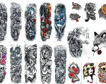 Temporary Tattoo Sleeve Etsy