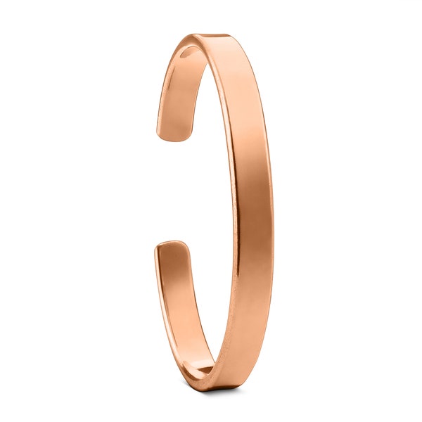 Solid Copper Cuff Bracelet, Men's or Women's Copper Cuff Bracelet, Gift for him, Gift for her, Valentine Gift (VG-B1)