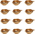 VG KUBER BRASS Diya Pure Virgin Brass Diwali Puja Diya. Indian Pooja Oil Lamp Dia. 2.5 inch 12 pcs