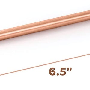 May include: A 6.5 inch long, copper-colored metal rod.
