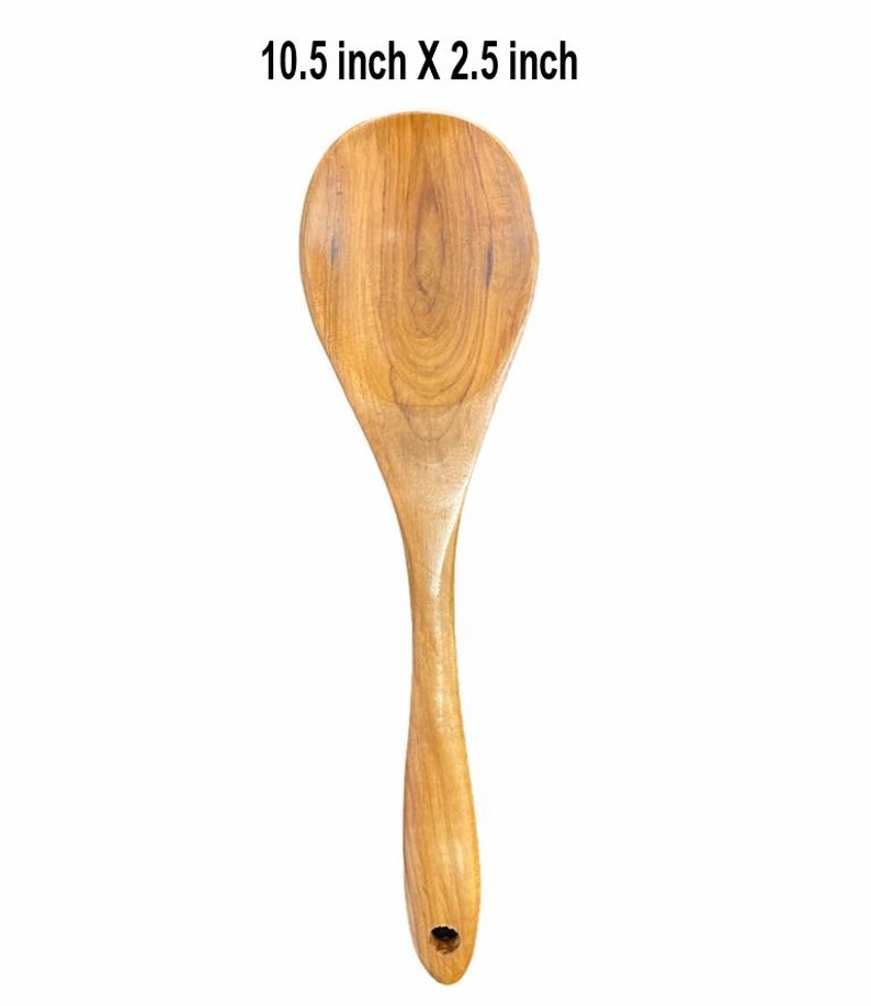 Teak Wooden Spoons for Cooking Kitchen Utensils Set Natural Etsy
