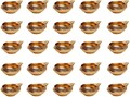 VG KUBER BRASS Diya Pure Virgin Brass Diwali Puja Diya. Indian Pooja Oil Lamp Dia. 2.5 inch 20 pcs