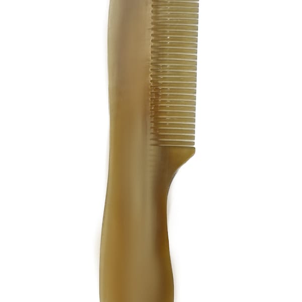 Buffalo Horn Comb Hair Massage Handmade Buffalo Horn Comb, Vintage Massage Hair Brush Reduces Hairfall Dandruff Eco-friendly D-3