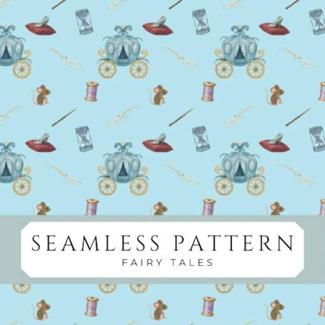 Cinderella Seamless Pattern - Broadway Theatre Repeat Pattern Design ...