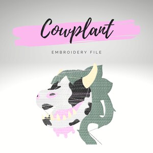 Cow plant Sims Embroidery File - Multiple Sizes & File Types (.SVG, .PES, .JEF, etc)