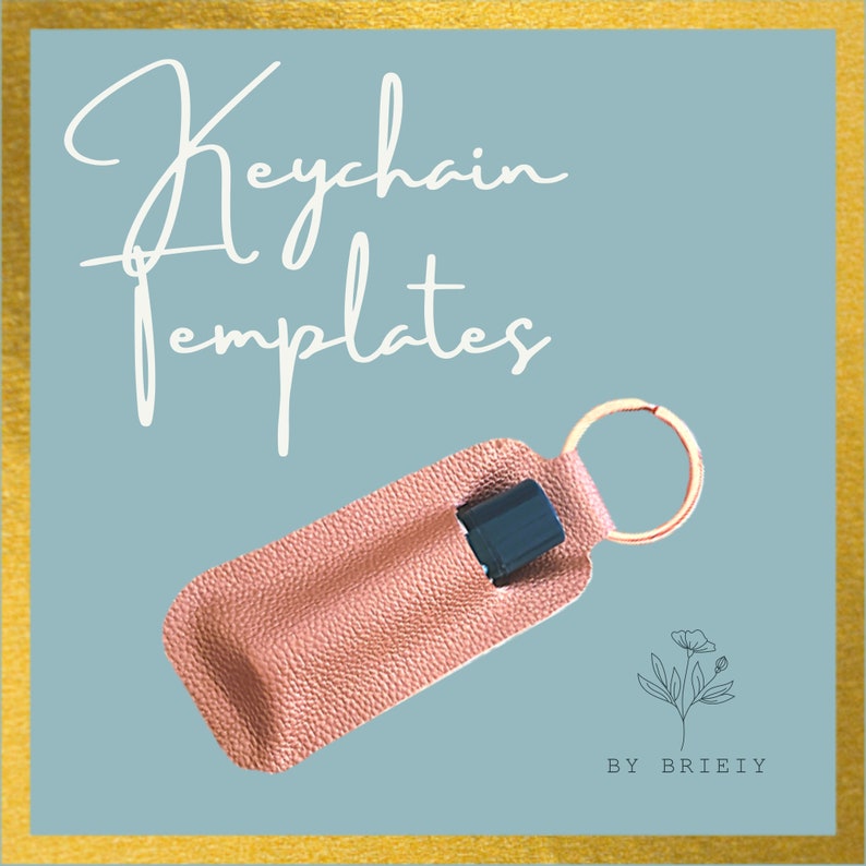 Nosew Lipbalm & Sanitizer Holder Key Chain Templates Etsy