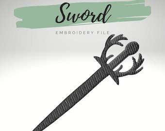 Throne of Glass Schwert Stickdatei - SJM Bookish Design (Digitaler Download)