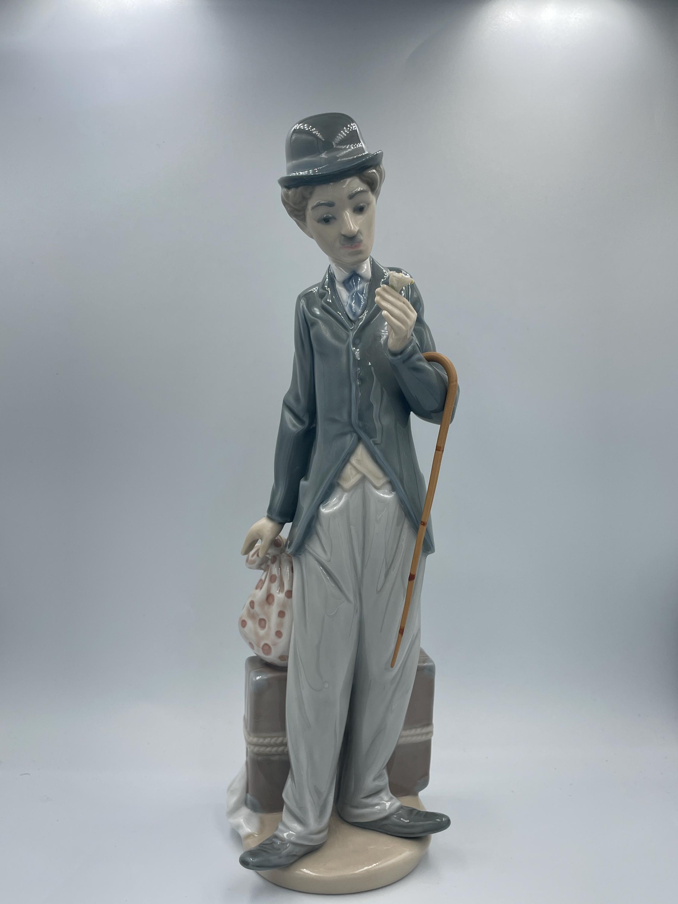 リヤドロ　lladro チャップリンcharlie the tramp 浮浪者 リヤドロ lladro チャップリンcharlie the tramp 浮浪者