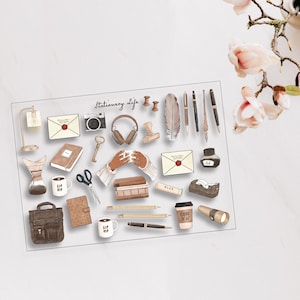 The Stationery Life PET Sticker Sheet, PET Stickers