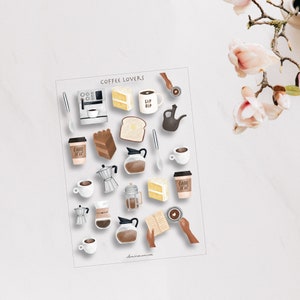 Kaffee Liebhaber Aufkleber, Kaffee Aufkleber, Washi Aufkleber