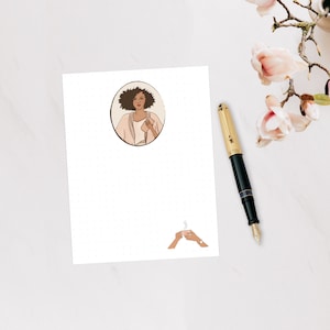 Ebonii&#39;s Plans Notepad, Illustrated Notepad, Dot Grid Notepad, Hand Drawn Notepad