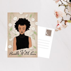 Ebonii's Peace Postkarte, Handle With Care Postkarte, Inner Peacekeeper Postkarte, Illustrierte Postkarte