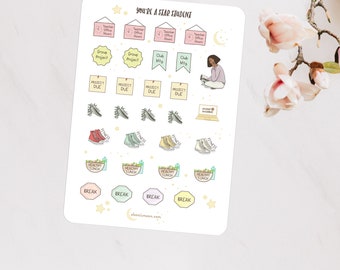 School's In Session: Star Student Planner Stickers, School Planner Stickers