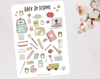School's In Session: School Supplies Haul Stickers, Stationery Stickers, Back to School Stickers