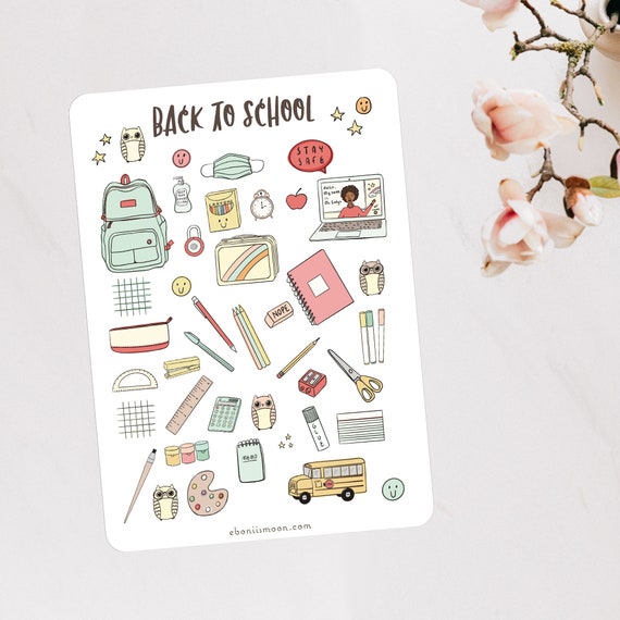 School's in Session: School Supplies Haul Stickers, Stationery Stickers,  Back to School Stickers 