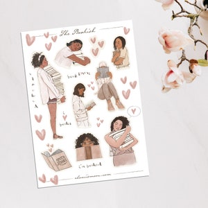 Bookish Chapter 8-stickers, boekenliefhebbersstickers, boekenwurmstickers, leesgrage liefdesstickers