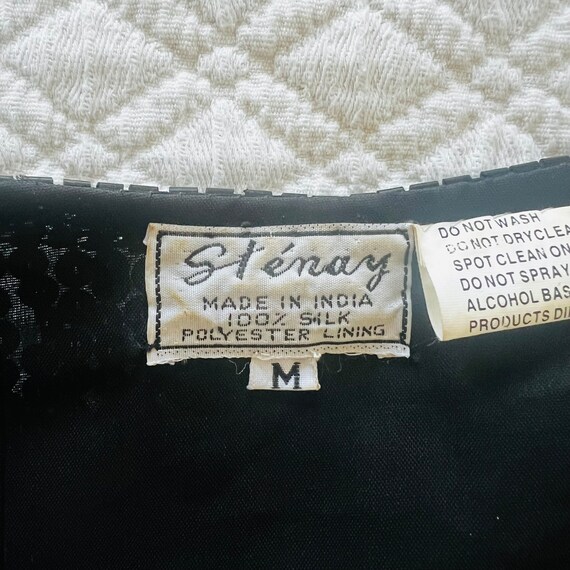Vintage Stenay Silk and Sequined Jacket - image 7
