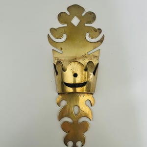 Victorian Brass Match Holder Striker Antique