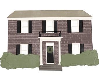 Custom House Portraits • Watercolor • Hand-Drawn Digitally • Custom Home • Cards • Housewarming • Wall Decor • Gift • Announcement