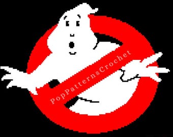 Ghostbusters Blanket Crochet Pattern Digital Download - Large and Small