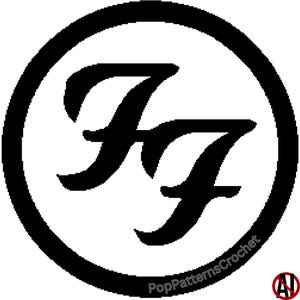 Foo Fighters Band Logo Blanket Crochet Pattern Digital Download - Small, Medium and Large