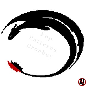 Desdentado - Cómo entrenar a tu dragón - Patrón digital para manta de ganchillo - Grande