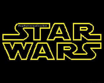 Logo Star Wars Blanket Crochet Pattern Digital Download - Large and Small